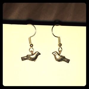 Beautiful dove earrings pierced or nonpierced ears